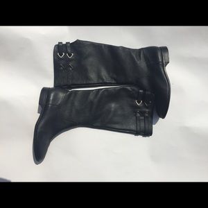 Cynthia Vincent Winthrop Pebbled Leather Boots